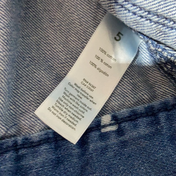 Oshkosh Jacket Jeans Heart Girls Kids Size 5 Blue - Picture 6 of 10